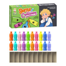 Jeu des bouteilles colorées – Jeu de société familial pour 2 à 4 joueurs