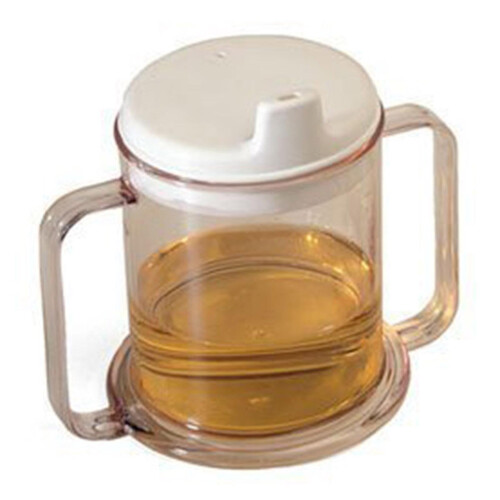 Double Handle Anti-splash Mug Reuseable Wide Base Large Handles 10 oz. Sippy Cup 1