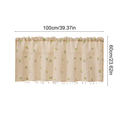 Kitchen Curtains Green 39x29 Inch Blackout Short Drapes 2