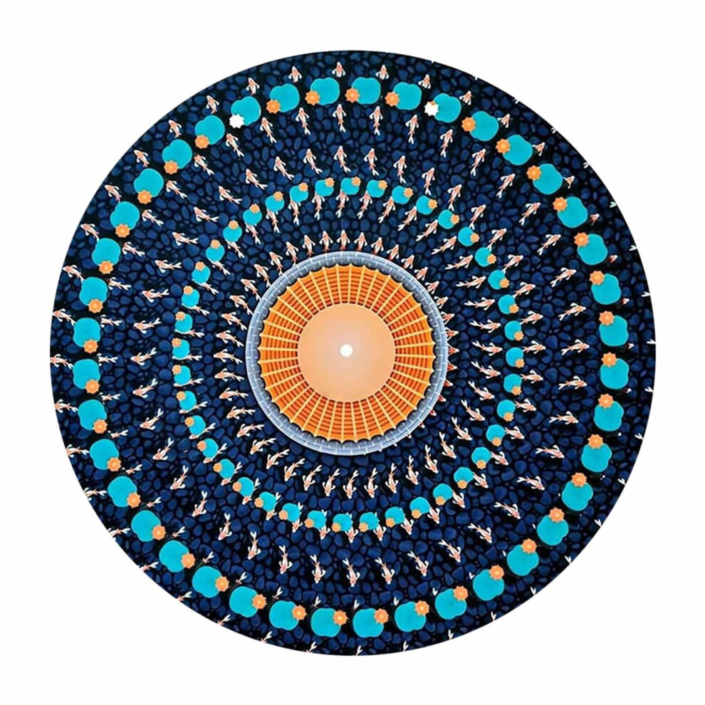 Optical Illusion Zoetrope Slipmat 12 Inch Kinetic Visual Vinyl Mat 9422877385454