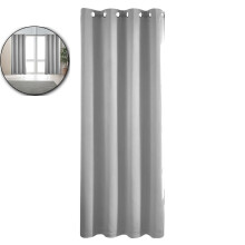 Blackout Curtains 63 Inches Long, Light Blocking Window Drape for Living Room, Thermal Insulated, Noise Reduction