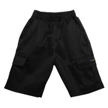 Boys Cargo Shorts, Stretch Utility Shorts with Multi-Pockets, Casual Outdoor Bottoms – Compatible with 8-9Y, Black