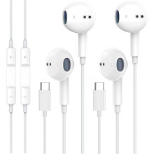 USB-C hovedtelefoner med mikrofon og fjernbetjening (2 stk.)
