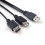 Καλώδιο διαχωριστή USB2.0Y, ευέλικτη φόρτιση και δεδομένα 40cm 6