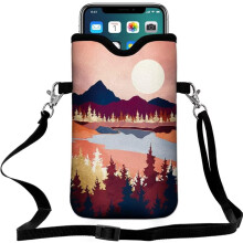 Neopren telefonveske crossbody-holder 7,5 x 4,5 tommer