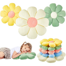 Blumenförmiges Plüsch-Sitzkissen, 45 cm