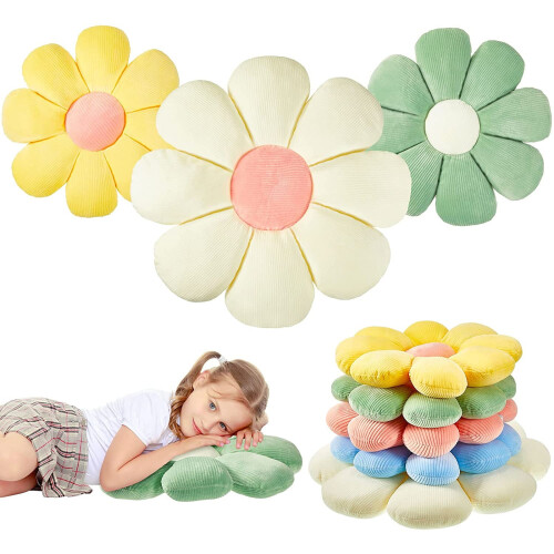 Blumenförmiges Plüsch-Sitzkissen, 45 cm