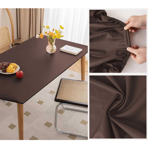 Toalha de mesa impermeável de cor sólida (1 peça)