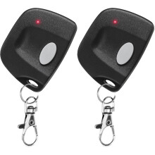 2-Pack 300MHz Multicode Garage Door Remote w/10-DIP Switch Keychain – Compatible with 3089, 3060, 3070, 308911, MCS308911, MCS306010, MCS307010