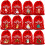 12 sacs à cordon de Noël en peluche 5