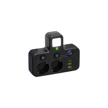 Smart Tower Power Strip with USB Ports, Individual Switches, 2500W, Compatible with Office & Dorm