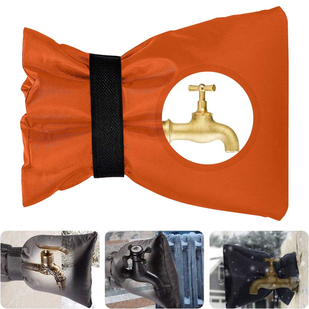 Winter Hose Bib Cover For Outdoor Faucets, Freeze Protection, Reusable Waterproof Insulated Spigot Cover, Compatible With Standard Hose Bibs 9399596592145