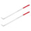 2Pcs Silver Stainless Steel Shelf Positioning Tool for Store Display and Shelf Space Optimization 1