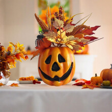 Décoration citrouille d'Halloween en mousse 26,9 x 16 x 27,9 cm