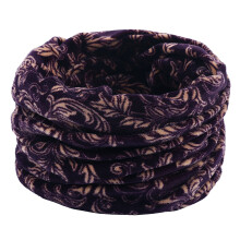 Fleece Lined Double Layer Scarf for Men and Women Cozy Printed Winter Tube Neck Warmer for Cold Weather