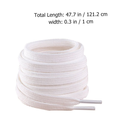 Επίπεδα βαμβακερά κορδόνια KALLORY για καθημερινά και αθλητικά παπούτσια 1