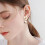 Pearl Drop Earrings Gold Plated Brass 1 Pair 2
