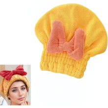 Hair Quick Drying Towel for Women, New Microfiber Hair Towel Wrap Dry Turban, Soft Bow Tie Plopping Head Towels Shower Cap for All Hair Style