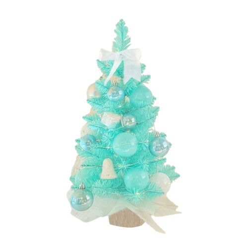 Blue Tabletop Christmas Tree Artificial 17 Inch 1