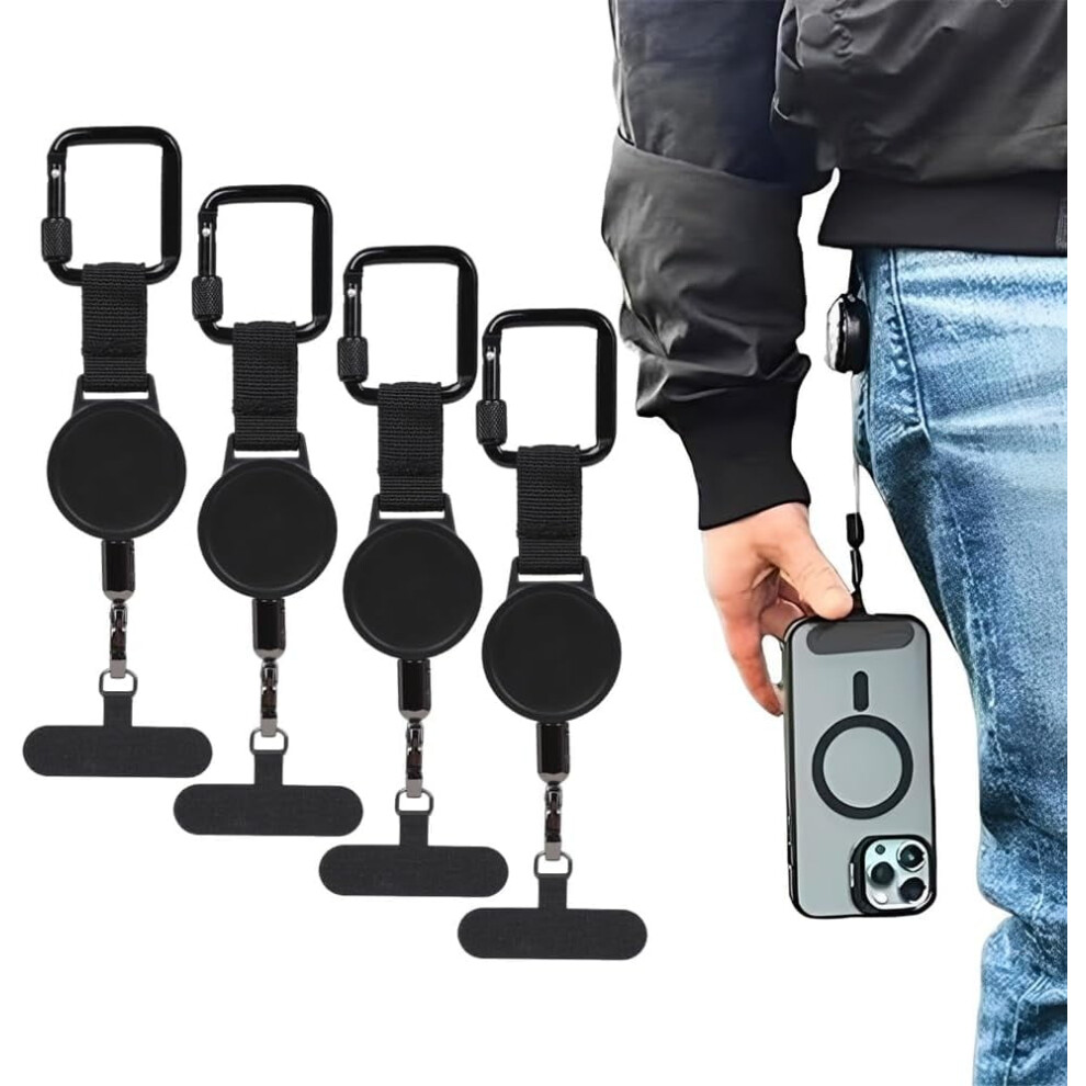 Outdoor Anti-Theft Retractable Phone Lanyard, Anti-Theft Phone Tether, Retractable Steel Line Cellphone Strap 9399596593128
