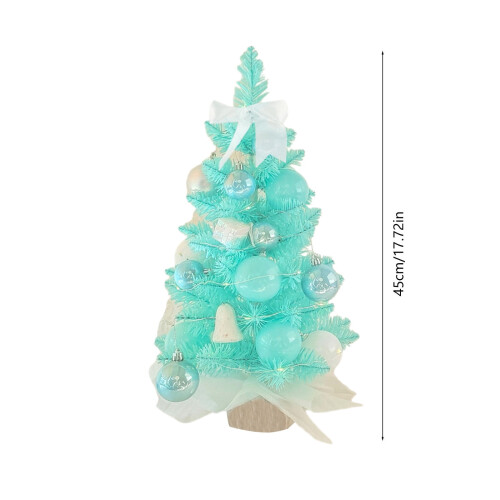 Blue Tabletop Christmas Tree Artificial 17 Inch 2