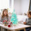 Blue Tabletop Christmas Tree Artificial 17 Inch 5