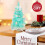Blue Tabletop Christmas Tree Artificial 17 Inch 6
