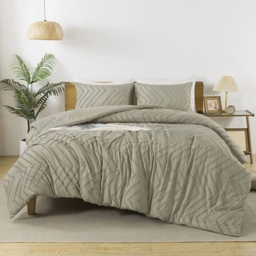 Komplet pościeli owsianej Twin/Twin XL2-Pc Boho Chevron