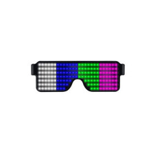 USB Rechargeable LED Glasses, 11 Flashing Modes, Neon Glow, 6.1", for Parties & Nightclubs – Compatible with USB