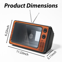 12 Inch Phone Screen Amplifier, 3X Magnification HD Portable Viewer with Anti-Glare Protection