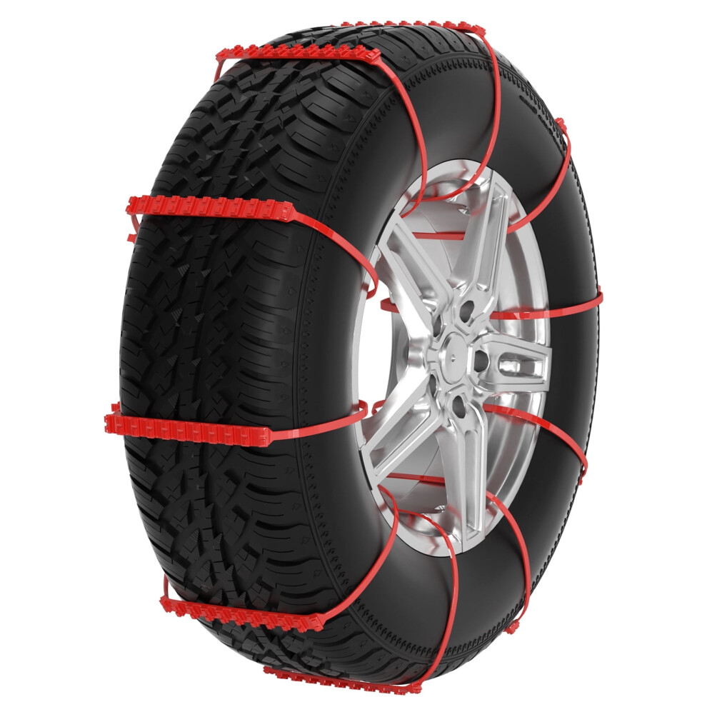 20Pcs Snow Tire Chain Anti-Skid Belt Fit For Car Truck Suv Emergency Winter Driving Orange 9085618342071