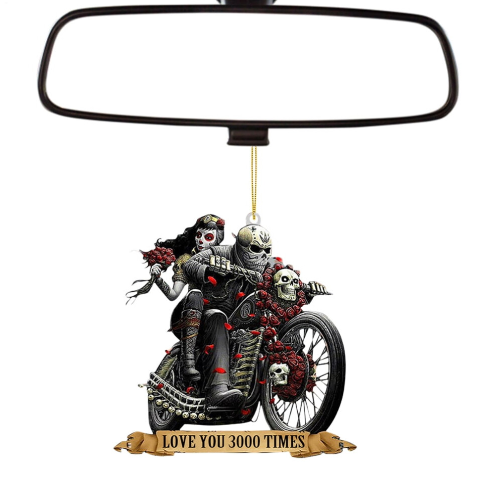 Halloween Car Ornament Â 2D Acrylic Rearview Mirror Accessory, Compatible With Most Cars 9085618343122