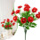 Künstlicher Sonnenblumenstrauß mit Vase (1 Set) 2