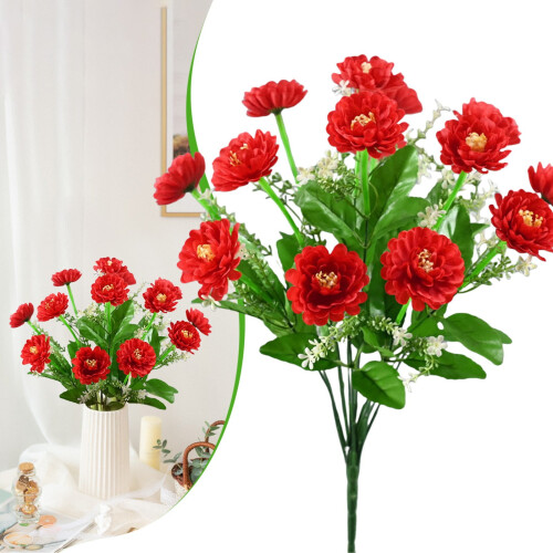 Künstlicher Sonnenblumenstrauß mit Vase (1 Set) 1