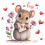 Valentine's Day Electrostatic Window Sticker 30x30cm 1