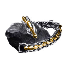 Vintage Hip Hop Punk-Drachen Retro Überzogener Drachenschmuck Geschenke für Männer Drachengliederkette Armband