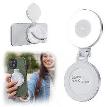 Magnetické LED kruhové svetlo s 360 rotáciou, 2,36 palca