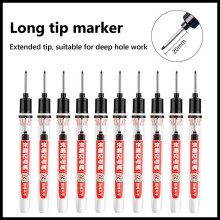 Long Nib Permanent Ink Marker Pens for Woodworking Construction and DIY Projects 4 Colors 3ml Multi Surface Marking Tool