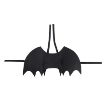 Halloween-kjæledyrsele med flaggermusvinger og edderkoppbein