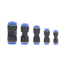 Lot de 50 raccords pneumatiques (connecteurs 4/6/8/10/12 mm) pour tuyaux d'air, d'eau et de gaz, en plastique PU.