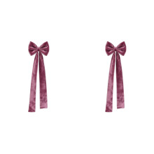 1 paire de nœuds de chaise extensibles en satin (104 cm) pour la Saint-Valentin, un mariage ou une fête – Compatibles avec les chaises standard