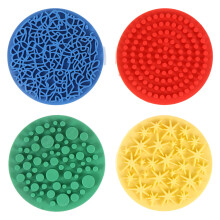 Lot de 4 tampons Ă main pour la peinture et le dessin, avec motifs de couleurs assortis