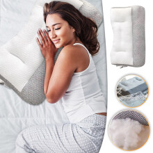 Oreiller orthopédique pour soulager la douleur cervicale, oreiller de traction cervicale, oreiller ergonomique lavable et profilé, compatible avec