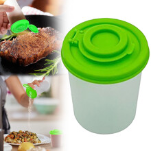 Ensemble de flacons saupoudreurs hermétiques et anti-fuites pour condiments – Contenants en plastique pour épices et assaisonnements, style