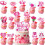 Valentinstags-Dekorationsset mit Herzgirlande, Cupcake 1