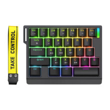 Mechanisch gamingtoetsenbord met 29 toetsen, magnetische schakelaars en LED-verlichting.