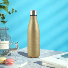 Bouteilles d'eau AuroraX, tasses de voyage isothermes sous vide en acier inoxydable, mug portable à double paroi pailletée, garde les boissons