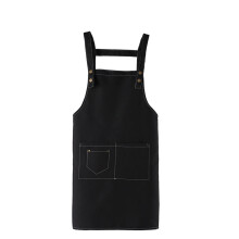 Tablier Zhnaai pour femme en toile polyester-coton avec poches et logo imprimé, idéal pour la cuisine, le restaurant et la maison – Taille 1X