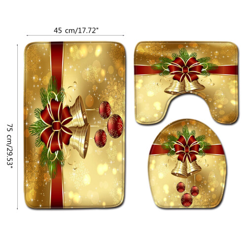 3-teiliges Weihnachts-WC-Deckelset für Standard-WCs 2
