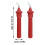 Claus Pillar Candles Orange Long Pole 12-inch 3